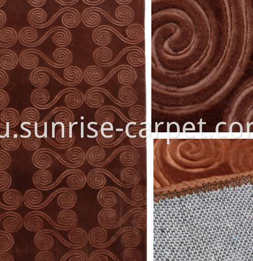 macro embossing carpet